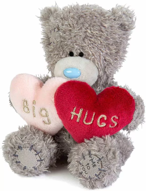 Miś - Big Hugs z pluszowymi serduszkami 11cm - tantis.pl
