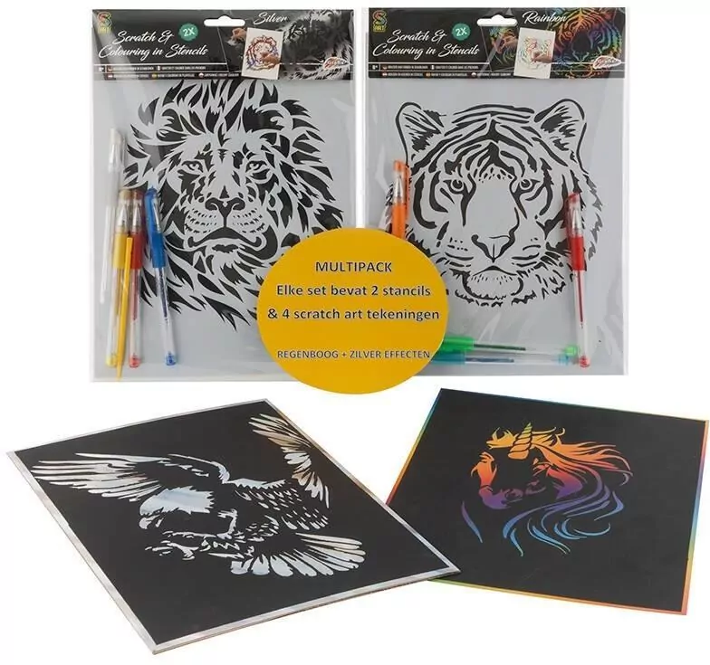 Wydrapywanka A4. Zwierzęta mix - tantis.pl