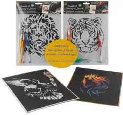 Wydrapywanka A4. Zwierzęta mix