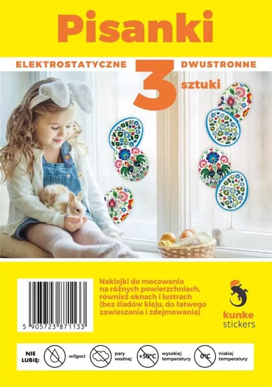 Naklejki Wielkanocne Pisanki 3szt - tantis.pl