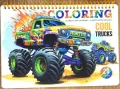 Kolorowanka A5 koło 20 kartek Cool trucks - tantis.pl