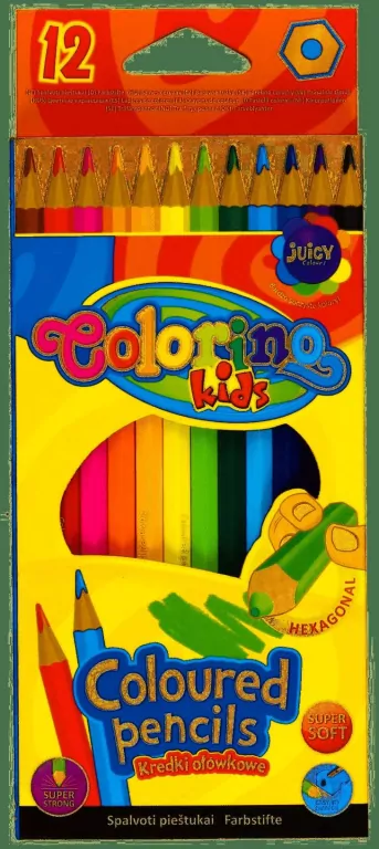 Colorino kids. Kredki ołówkowe, 12 kolorów - tantis.pl