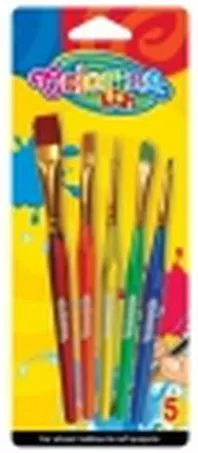 Pędzelki akrylowe. Jumbo. Colorino Kids. 5 sztuk - tantis.pl