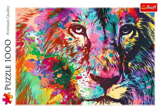 Puzzle 1000 Kolorowy lew 10707 - tantis.pl