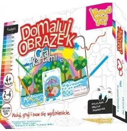 Domaluj obrazek. Graj kartami. Dorysuj Maluj Graj - tantis.pl