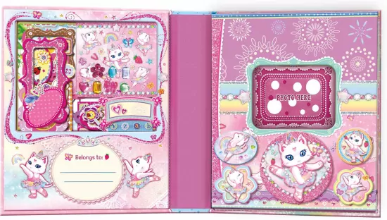 Zestaw do dekorowania. Scrapbook kot baletnica