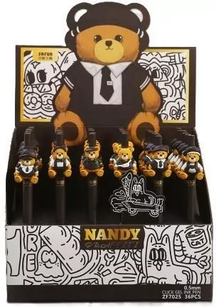 Długopis żelowy Bear 0,5mm nieb (36szt) - tantis.pl
