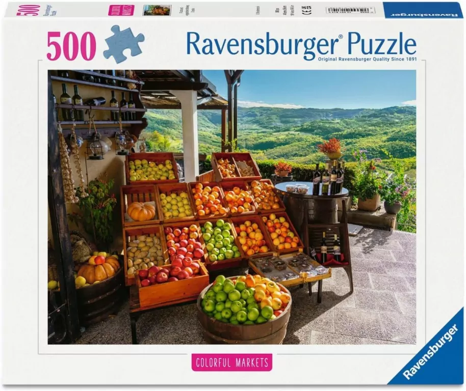 Puzzle 500 Fruit Market, Croatia - tantis.pl