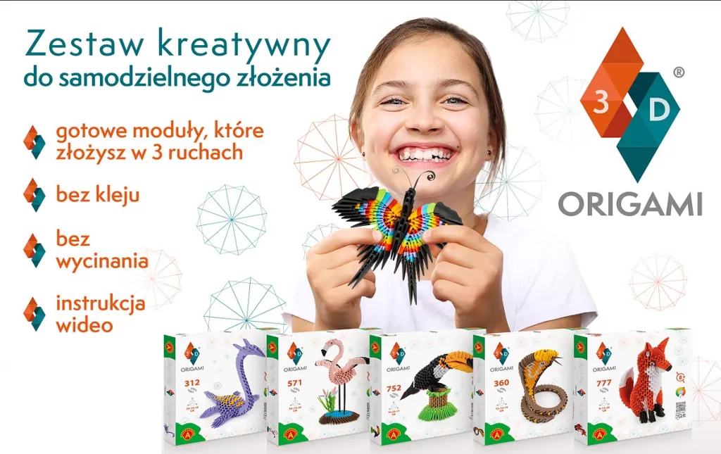 Origami 3D. Motyl - tantis.pl