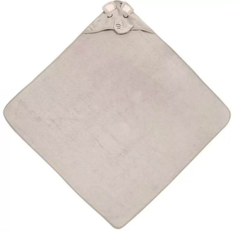 Okrycie kąpielowe Słoń grey 100x100cm - tantis.pl