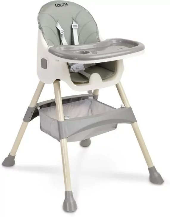 Caretero Krzesełko do karmienia 2w1 Bill szare - tantis.pl