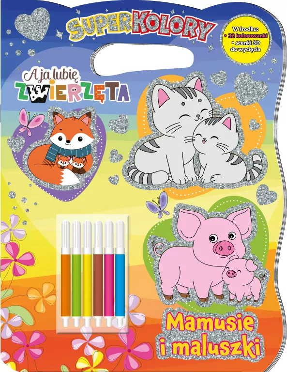 Mamusie i maluszki. A Ja Lubię Zwierzęta. Superkolory - tantis.pl