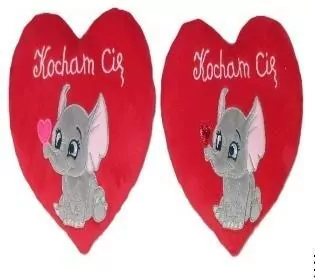 Serce Kocham Cię - Słonik 15cm MIX - tantis.pl