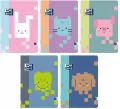 Zeszyt A4/32K kratka Zoo Blocks (10szt) OXFORD - tantis.pl