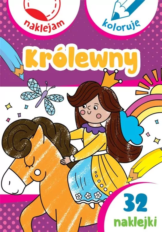 Królewny. Naklejam i koloruję - tantis.pl