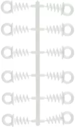 Zawieszki wkręcane do styropianu 12 szt