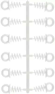 Zawieszki wkręcane do styropianu 12 szt