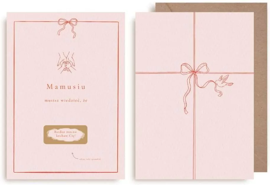 Kartka zdrapka - Mamusiu kocham Cię - tantis.pl