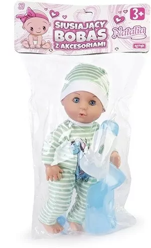 Lalka Natalia siusiający bobas z akcesoriami 30cm - tantis.pl