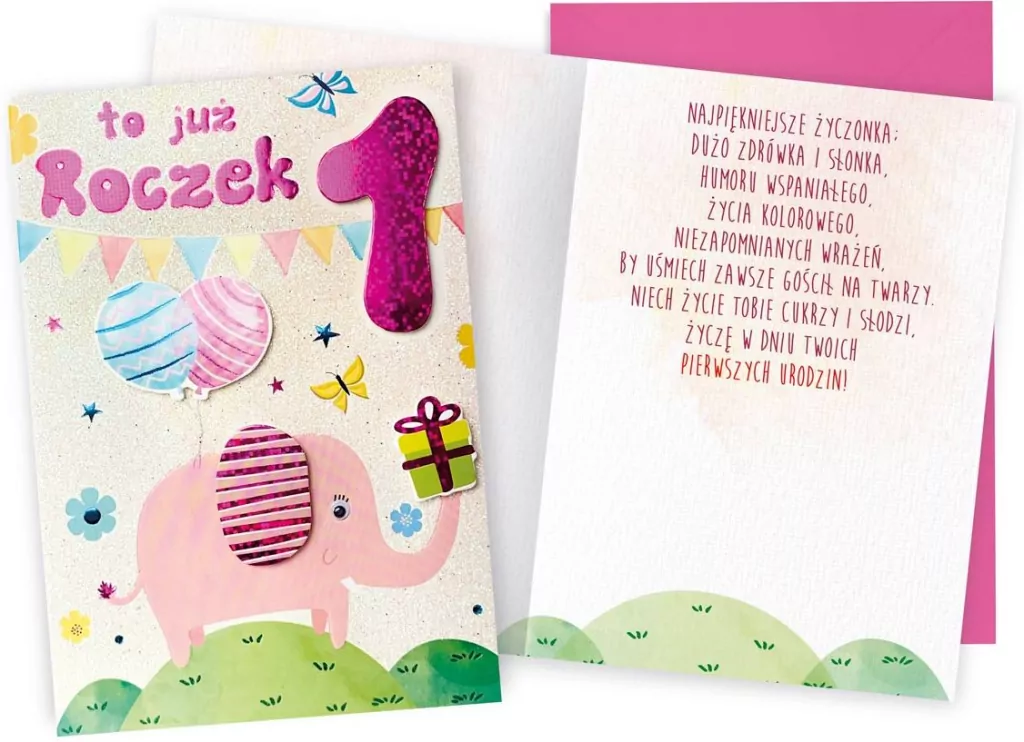 Karnet DK-719 Urodziny Roczek - tantis.pl