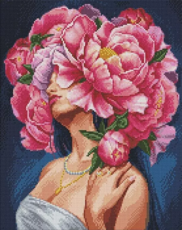 Diamentowa mozaika bez ramy - Czułość i... 40x50cm - tantis.pl