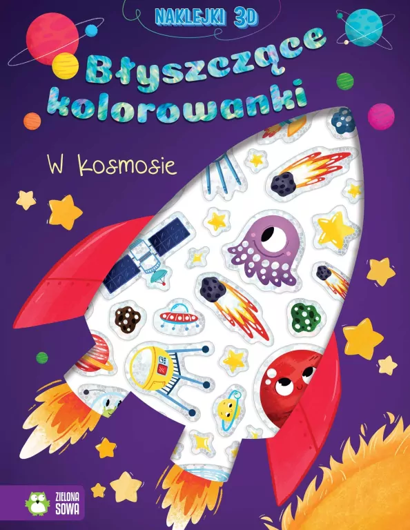 Błyszczące kolorowanki. W kosmosie - tantis.pl