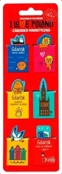Zakładki magnetyczne I Love Poland. Gdańsk - tantis.pl
