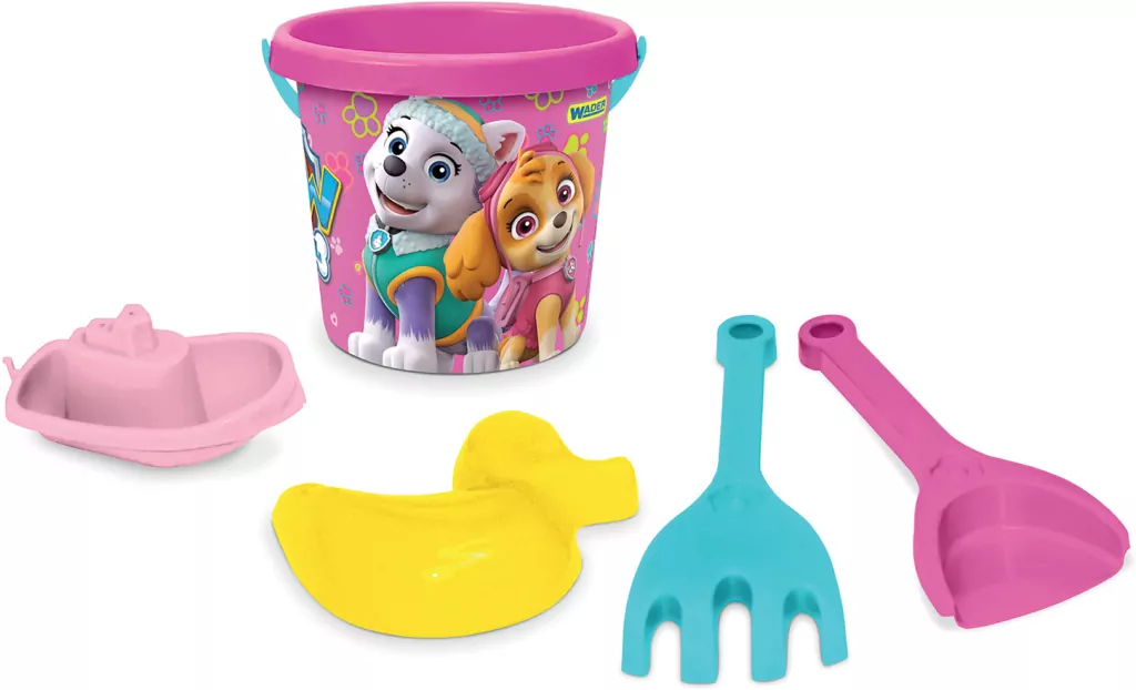 Paw Patrol. Komplet do piasku 5 elementów, różowy mały - tantis.pl