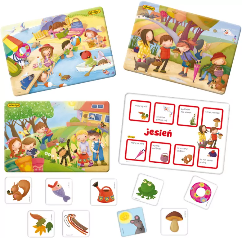 Edukacyjna loteryjka obrazkowa - 4 pory roku - tantis.pl