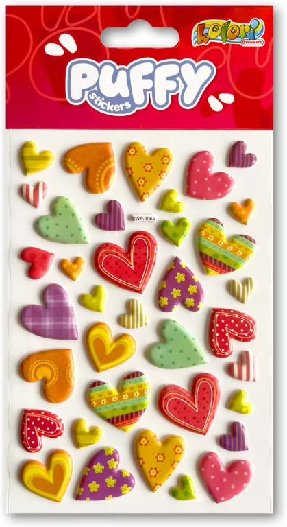 Naklejki puffy Valentines - tantis.pl