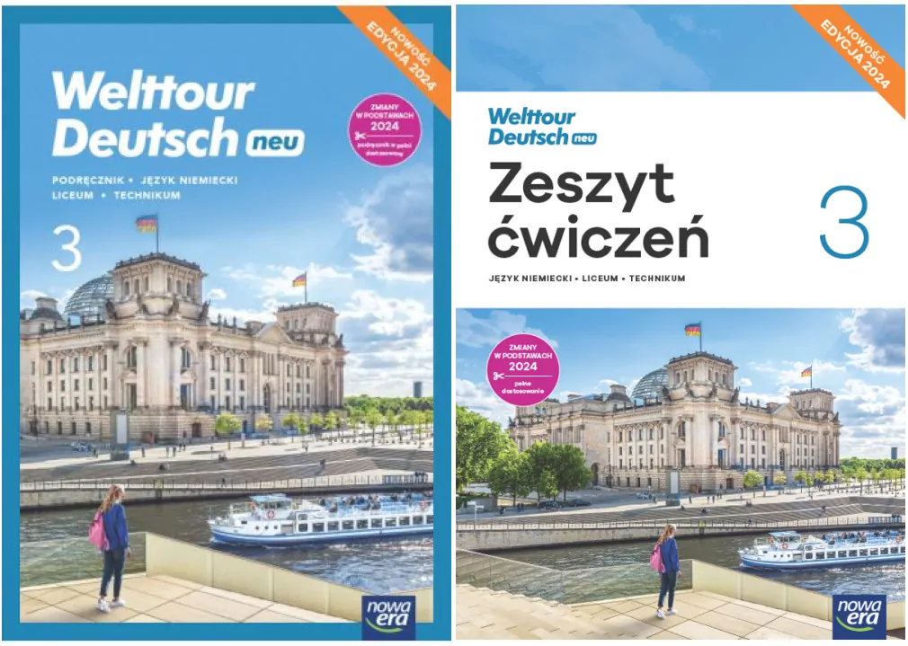Pakiet: Welttour Deutsch neu 3. Język niemiecki. Podręcznik+Zeszyt ćwiczeń dla liceum i technikum. EDYCJA 2025 - tantis.pl