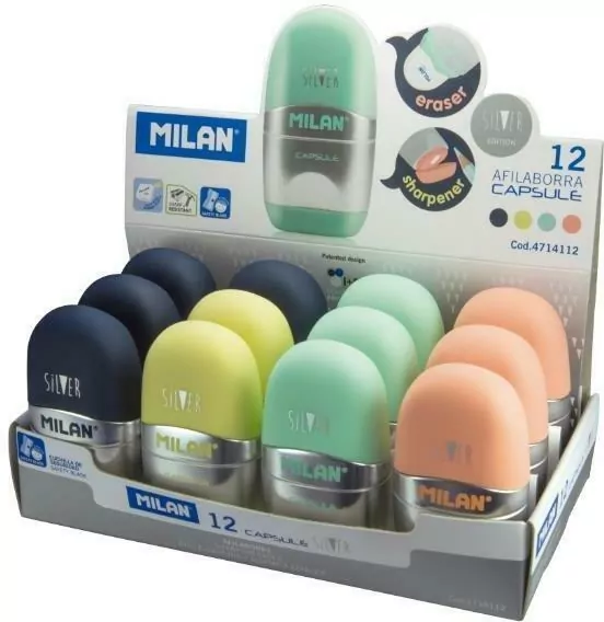 Temperówko-Gumka Capsula Silver - tantis.pl