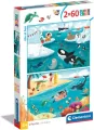 Clementoni. Puzzle 2x60. Super. Kolor Life at Sea - tantis.pl