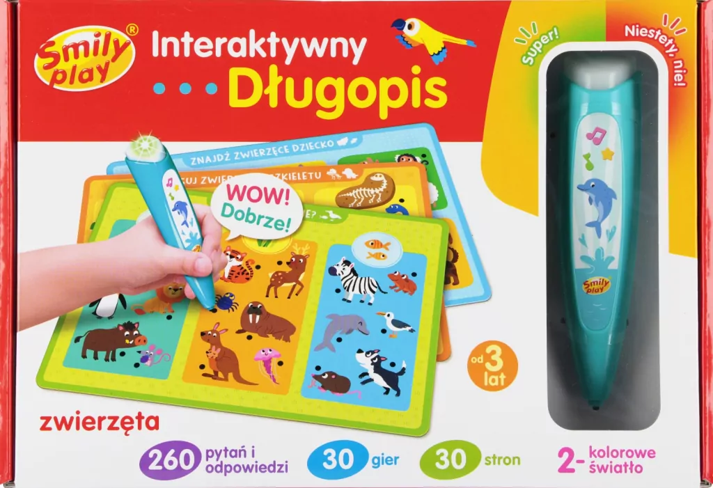 Długopis interaktywny Zwierzęta - tantis.pl