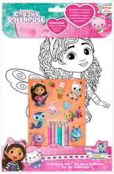 Zestaw do kolorowania z naklejkami. Koci Domek Gabi