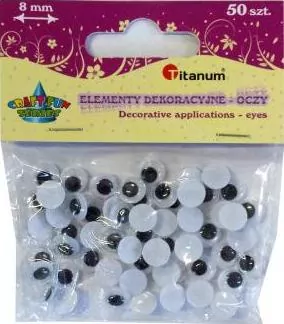 oczy 8mm czarne - tantis.pl