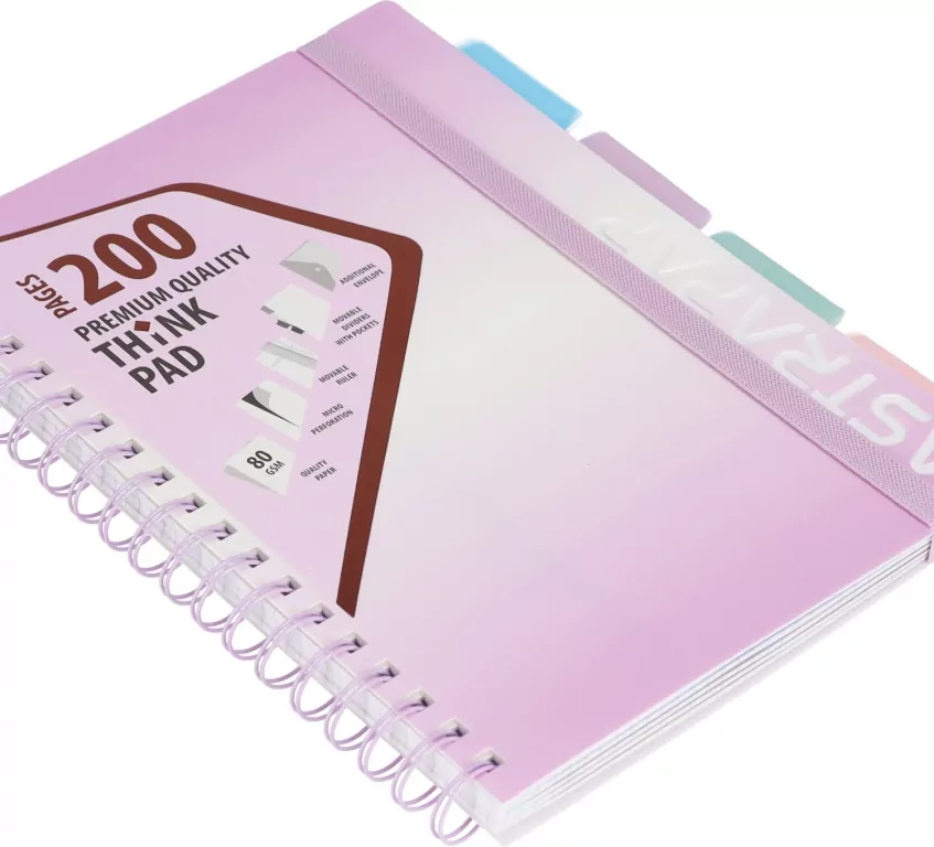 Kołozeszyt B5 PP 200k.kratka Ombre Pastel Line 1szt.mix - tantis.pl