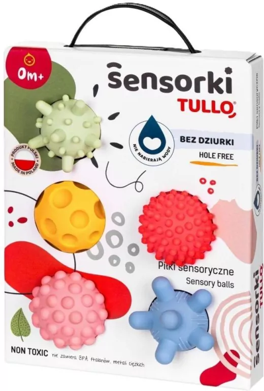 Sensorki Tullo. Piłki sensoryczne bez dziurki - tantis.pl