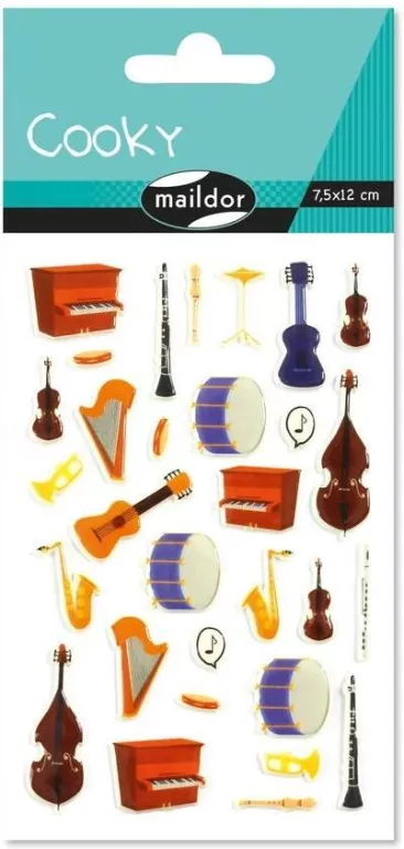 Naklejki 3D Instrumenty muzyczne - tantis.pl