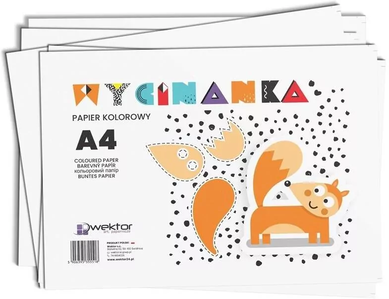 Zeszyt papierów kolorowych A4/8K wycinanka - tantis.pl