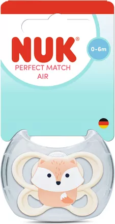 NUK. Perfect Match. Smoczek. 0-6 miesięcy. Lis - tantis.pl