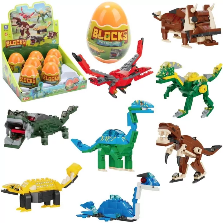 Klocki dinozaury w jajku +50el - tantis.pl