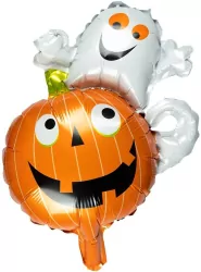 Balon foliowy dynia i duszek 27cm