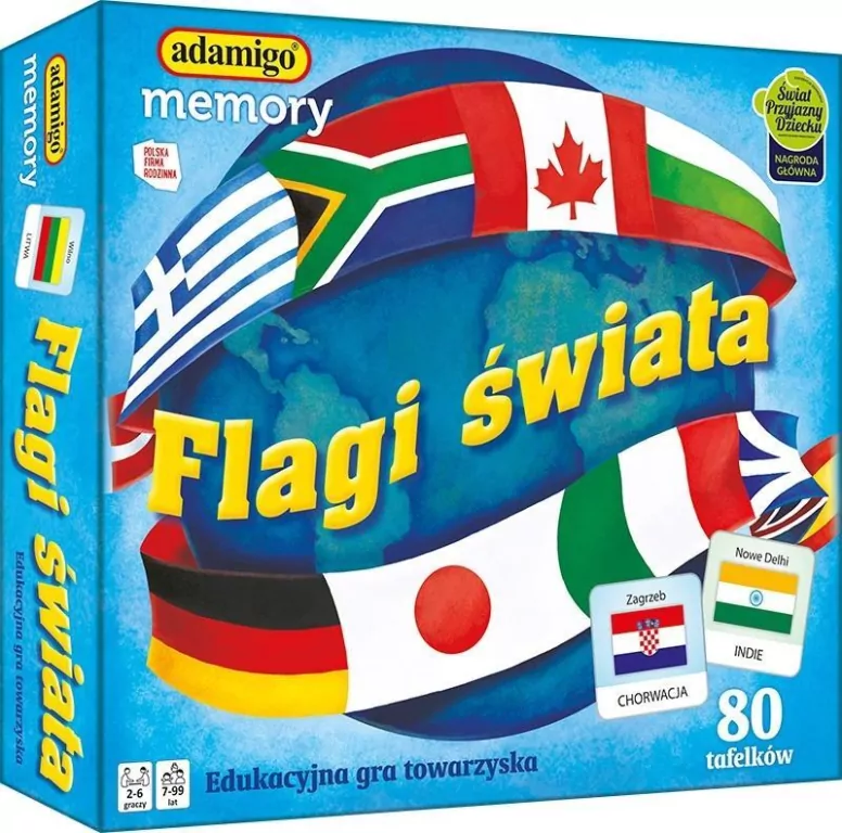 Flagi Świata. Edukacyjna gra towarzyska