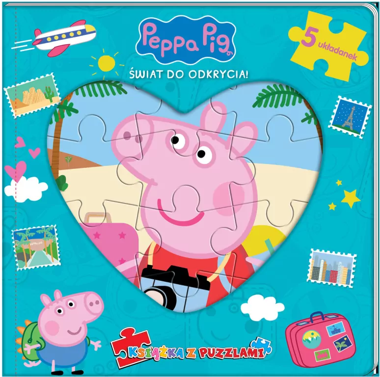 Peppa Pig. Świat do odkrycia. Książka z puzzlami - tantis.pl