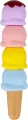 Zakreślacz mini. Ice cream. 4 kolory - tantis.pl