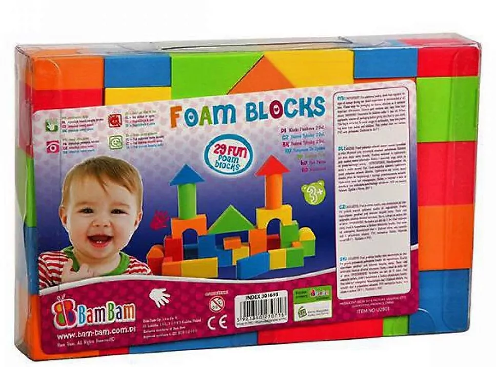 Klocki piankowe 29 elementów - tantis.pl