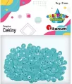 Cekiny 7mm okrągłe pastelowe 14g lazurowe - tantis.pl