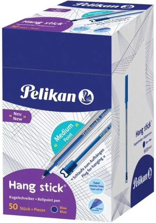 Długopis Hang Stick K86 niebieski (50szt) - tantis.pl