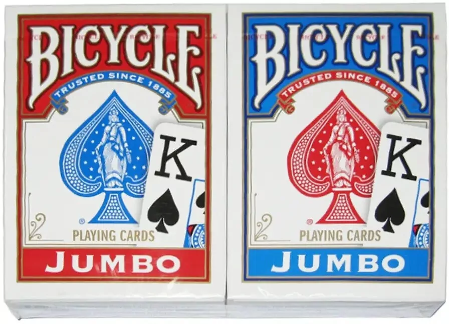 Karty Jumbo Index RB 2 talie Bicycle - tantis.pl